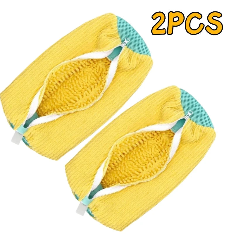 Shoe cleaning bag with soft bristles for washing. Prime Pick