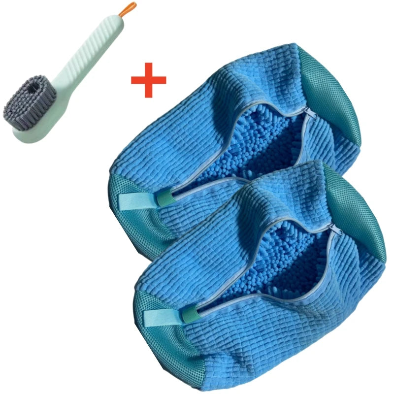 Machine safe shoe cleaning bag with additional brush. Prime Pick