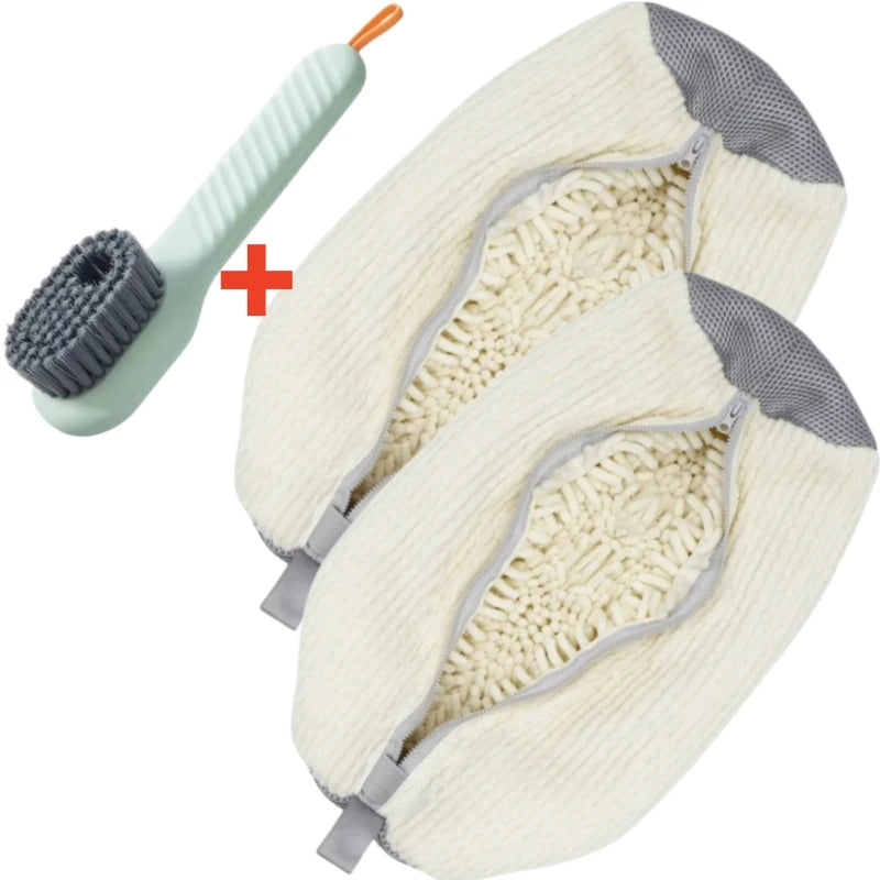 Shoe bag made for gentle cleaning with a brush. Prime Pick
