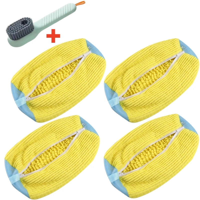 Soft bristle cleaning brush with shoe washing bag. Prime Pick